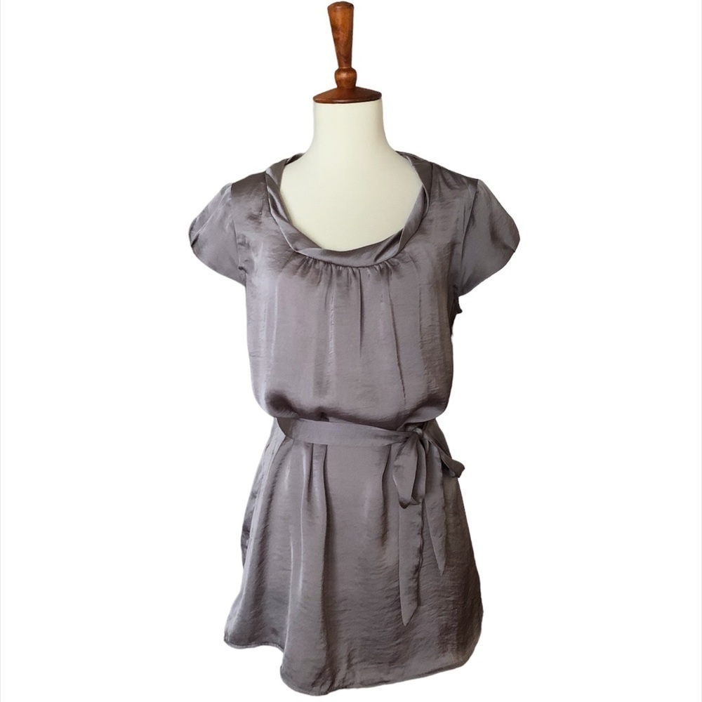 Motherhood‎ Maternity Satin Tunic Top Size Small Grey